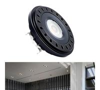 Noobibaba LED AR111 Reflektorlampe G53 Spot 10W 40° Blanc Chaud 2700K 12V Spotlicht Tracklight 850lm 75W Halogène Remplacement AR111 G53 Downlight Wandleuchte