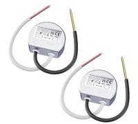 Noobibaba Transformateur LED 12V 15W 230V vers 12V IP67 2-Pack