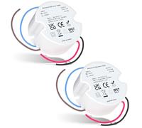 Noobibaba Transformateur LED 12V 15W 230V vers 12V IP67 2-Pack