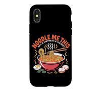 Noodle me This: Why is Happiness So Steamy? Cute Ramen Coque pour iPhone X/XS