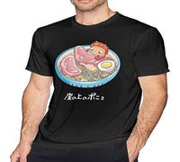 Noodle Swim Ponyo Black Unisex T-Shirt Men's Tee Top S