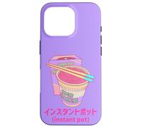 Noodles Shirt Soup Noodles Instant Pot Vaporwave Retro Style Coque pour iPhone 16 Pro