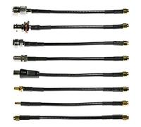 NooElec Lot de 8 adaptateurs RF pour radio NESDR Smart (RTL-SDR), HackRF One et autres Logiciels SMA BNC, Type-F, Type N, PL-259, PAL, MCX RP-SMA