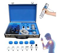 NOOGRRFA Appareil De Thérapie par Ondes De Choc,Masseur À Écran Tactile,avec 7 Têtes De Massage,Massage des Méridiens,Smart Touch,12 Méthodes De Massage,16 Niveaux D'intensité,avec Étui De Transport