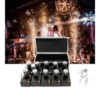 NOOGRRFA Contrôleur De Feux d'artifice, Contrôleur De Feux d'artifice De Scène, 10/12pcs, Télécommande sans Fil, 30-50m, avec Boîte De Protection + 2 Télécommandes, pour Mariage, Scène, Concert,D10