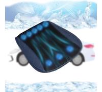 NOOGRRFA Coussin De Siège Ventilé pour Voiture 12-24V,8 Ventilateurs,3 Vitesses De Vent,Soie Glacée Respirante,avec Port USB,Refroidissement Rapide 5S,Silencieux,pour Voiture Et Camion,Blue