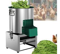 NOOGRRFA Hachoir À Fourrage Haute Vitesse, Hachoir À Légumes Électrique, Diamètre De 300Mm, 4 Lames, Acier Inoxydable, Granulométrie Réglable, pour La Transformation des Aliments pour Volailles