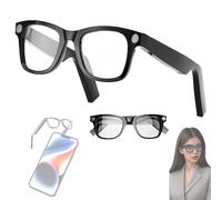 NOOGRRFA Lunettes Intelligentes IA,Caméra HD 2000Wpx,Fonction Tactile Coulissante,Reconnaissance Openai,Bluetooth Et Wi-FI,Assistant Vocal,Prise De Photos/Vidéos,pour Voyages,Réunions Et Vlogging