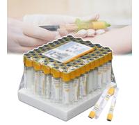 NOOGRRFA Tubes De Prélèvement Sanguin sous Vide pour Animaux De Compagnie,Tubes De Prélèvement Sanguin avec Coagulant Et Gel De Séparation,3/5/10Ml,Matériau Pet,100 Pièces,Pression Négative,10ML