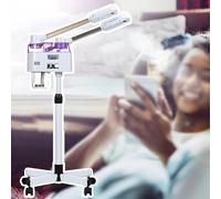 NOOGRRFA Vaporisateur Facial Double Tube Chaud/Froid, Brumisation 5-10S, Buse Rotative À 360°, Arrêt Automatique, Capacité 600Ml, Atomisation 400Ml, pour La Maison Et La Beauté,B