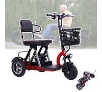 NOOGRRFA Vélo Électrique Pliable 300W pour Adultes,Batterie 8Ah/10Ah/12Ah/20Ah,18Km/H,Autonomie 30Km,avec Panier,Inclinaison 15°,Freins,pour Le Shopping Et Les Activités De Plein Air,8AH
