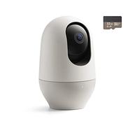 Nooie Caméra avec Carte Micro SD 32 GB, Caméra Surveillance WiFi Intérieur 1080P, Caméra IP 360° Pan/Tilt, Vision Nocturne, Audio Bidirectionnel, Suivi de Mouvement, Compatible avec Alexa