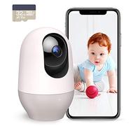 Nooie Caméra Surveillance avec Carte Micro SD 32 Go, 2K Caméra IP WiFi intérieure, 360°Pan/Tilt, Vision Nocturne, détection de Mouvement sonore, Audio bidirectionnel, Compatible avec Alexa