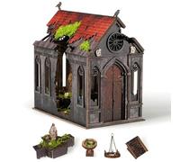 NookMaster Book Nook Kit - Puzzle 3D en Bois avec lumières LED interactives, décoration Miniature à Faire soi-même pour Adultes et Adolescents, enchanteur (Temple)
