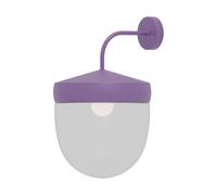Noon Lampe murale Pan 30 cm verre transparent Lila