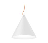 Noon Suspension Castor 60 cm Blanc-orange-argenté