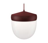 Noon Suspension Pan verre givré 30 cm Bordeaux rouge foncé
