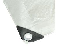 NOOR Bâche de Protection Super à œillets 200 g/m² - Blanche 3x4 m | Bâche polyvalente pour la protection contre les intempéries - idéale pour le jardin - résistante aux UV, enduite, imperméable