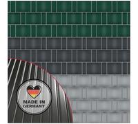 NOOR Bande Brise-Vue PP Pro Extra résistante pour clôture à Double Fil - Brise-Vue Anthracite 0,19 x 2,55 m - Épaisseur 1,5 mm rainuré - Opaque, Coupe-Vent et Brise-Vue - Clôture fabriquée en