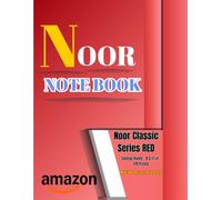 Noor Classic Series - Red Notebook | 8.5×11 in | College Ruled | 120 Pages: Durable and stylish - ideal for school, college, and office use