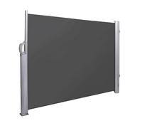 NOOR Store latéral Exklusiv 160x350 cm - Brise-Vue Extensible Anthracite | Protection opaque contre soleil et vent pour balcon, terrasse et jardin - fixations incluse, imprégné et hydrofuge