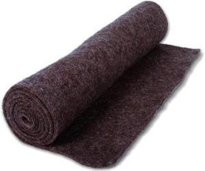Noor Tapis de Protection pour l'Hiver en Laine de Mouton 50x150 cm - Marron