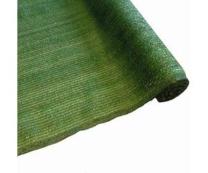 NOOR Tissu d'ombrage 2 x 10 m, Vert foncé, Protection visuelle Multi-usages pour Jardin, Balcon, Commerce et Serre