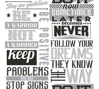 Noordwand Papier peint Friends & Coffee Words and Letters Noir & blanc