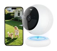 Noorio B210-SE Caméra Surveillance WiFi Extérieure, 4MP 2K, Batterie, Vision Nocturne Couleur, Audio Bidirectionnel, Détection Intelligente, IP66, Installation Magnétique, Stockage Local 16Go