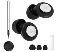 NOOSVERL Bouchons d'oreille pour dormir | Protection auditive adaptée pour dormir, étudier, au bureau, en avion, en festival, en voyage | Bouchons d'oreille en silicone souple et lavable