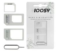 Noosy Adaptateur Carte Sim (Nano/Microsim) Noosy Noir+Clef