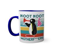 Noot Noot Funny Pingu Meme Motherf Classic Tasse à l'intérieur de couleur bleu avec poignée 330ml