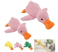 Noovelo Calming Duck Dog Toy, Emotional Support Duck for Dogs, Calming Duck Dog Toy Bright Yellow, Dogs Emotional Support Duck Toy, Best Friends Calming Duck Toy (B + B1)
