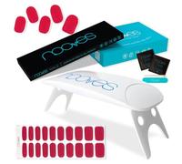 NOOVES Lot de 20 feuilles de gel à paillettes avec lampe UV LED semi-durcie, autocollants pour ongles en gel et lime à ongles