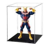 Noowye All-Might Figurine d'action - Statue de dessin animé All-Might - 28 cm - Figurine debout avec vitrine en acrylique - Statue de personnage de dessin animé - Décoration en PVC - Cadeau