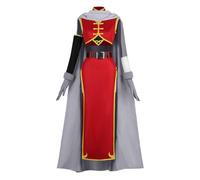 Noowye Costume de cosplay Anime Kagura - Uniforme rouge - Cape chinoise - Tang Dynasty - Vêtements traditionnels avec accessoires pour cheveux - Pour Halloween, carnaval
