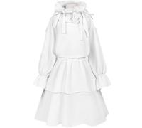 Noowye Costume de cosplay Anime Sua pour femme, robe blanche uniforme, ensemble complet, costume d'Halloween pour carnaval, cosplay, fête, taille S à 3XL
