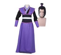 Noowye Costume de cosplay de l'anime Jiang Cheng/Jin Ling - Avec perruque - Vêtement traditionnel chinois antique pour Halloween, fête, carnaval