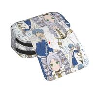 Noowye Frieren Trousse Dessin animé Ciel/Loin Trousse Dessin animé Impression 3D Grande Double Fermeture Éclair Japonais Stylo Retour à l'École, Type 2., 21*7.5*10CM, Porte-documents
