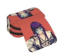 Noowye Frieren Trousse Dessin animé Ciel/Loin Trousse Dessin animé Impression 3D Grande Double Fermeture Éclair Japonais Stylo Retour à l'École, Type 8, 21*7.5*10CM, Porte-documents