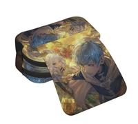 Noowye Frieren Trousse Dessin animé Ciel/Loin Trousse Dessin animé Impression 3D Grande Double Fermeture Éclair Japonais Stylo Retour à l'École, Type 13, 21*7.5*10CM, Porte-documents