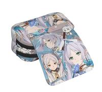 Noowye Frieren Trousse Dessin animé Ciel/Loin Trousse Dessin animé Impression 3D Grande Double Fermeture Éclair Japonais Stylo Retour à l'École, Type 5., 21*7.5*10CM, Porte-documents