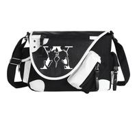 Noowye Hisoka Sac à bandoulière Anime Chrollo Lucilfer Messenger Bag Shalnark Sac à bandoulière pour homme et femme Grand sac avec plusieurs compartiments, Modèle 01, 31*12*26CM