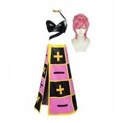 Noowye JJBA Costume de cosplay Anime Trish Una pour femme - Ensemble complet - Costume d'Halloween - Cosplay - Fête - Carnaval - Costume avec perruque pour femme