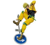 Noowye JJBA Dio Brando Action Figurine Anime Jotaro Statue de personnage de dessin animé Figurine 26 cm Modèle de combat PVC Ornements de bureau Cadeau pour les fans
