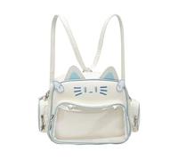 Noowye Kawaii Chatte Ita Bag Anime Maomao Sac à dos avec esthétique réglable Sac d'école japonais Display-Tasche Y2k Sac à main mignon pour femme pour DIY Décorations, 21*12*20CM