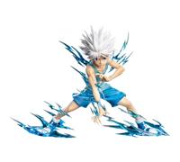 Noowye Killua zaoldyeck Figurine d'action Anime Killua zaoldyeck Statue avec vitrine en acrylique - 19 cm Figurine debout Dessin animé PVC Modèle Décoration de bureau Ornements