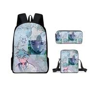 Noowye Luka/Till Sac à dos Anime Mizi/Ivan Trousse à crayons Imprimé dessin animé SUA Sac à bandoulière Grand sac à dos scolaire Back to School pour étudiants Ensemble de 3 pièces, Type 13, 30*13*40CM