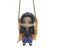 Noowye Maomao Figurine Anime Q - Statue Jinshi Action - Mini accessoire de suspension - Avec balançoire - Dessin animé - PVC - Modèle de Noël - Ornement de Noël - Cadeau - 7 cm