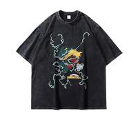 Noowye MHA Toga Himiko T-shirt à manches courtes Anime Midoriya Izuku/Shigaraki Tomura T-shirt japonais streetwear Anime Cosplay Clothing Cadeau pour hommes et femmes pour les fans